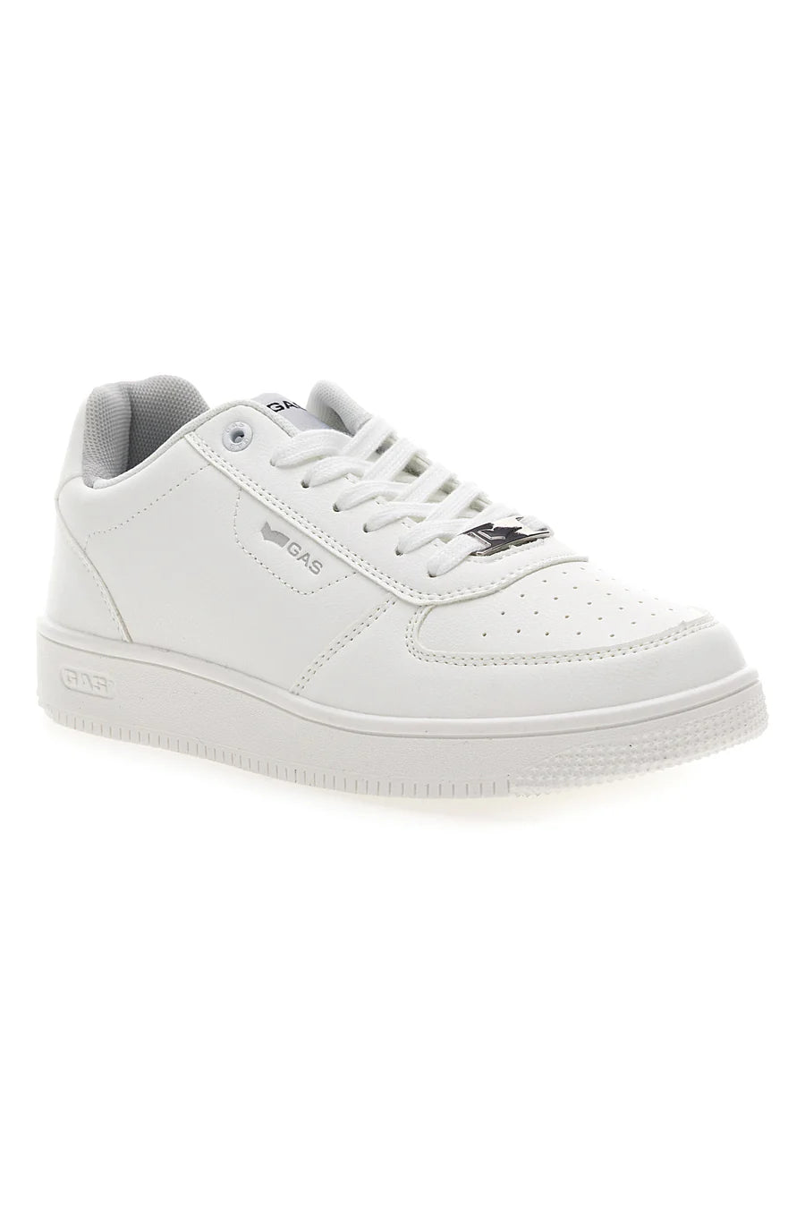 Sneakers total white in materiale sintetico Gas Kevin -Ltx