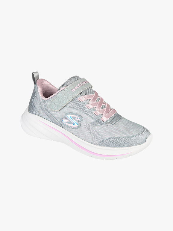 Skechers WAVE 92 Sneakers sportive da ragazza con strappo - grigio chiaro