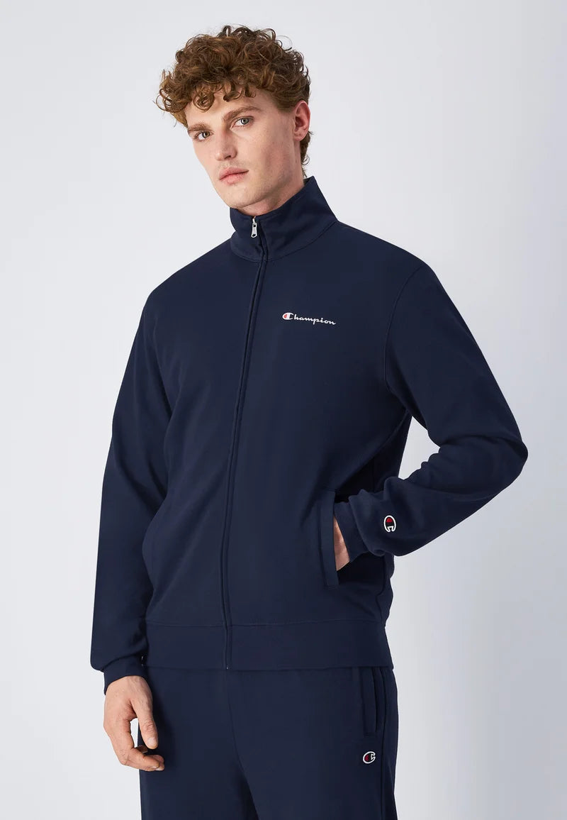 Champion FULL ZIP INTERLOCK SET - Tracksuit - dark blue/BLACK