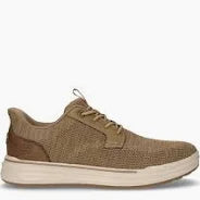 SKECHERS Sterling Ramone sneaker slip ins in tessuto ed ecopelle taupe