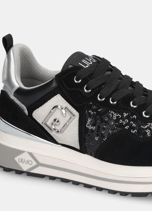 Sneakers platform in paillettes